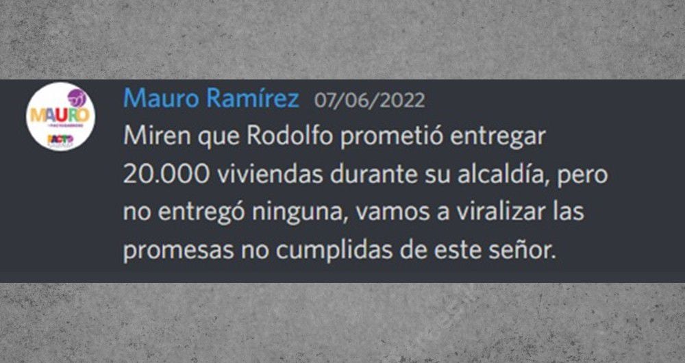 Estrategia contra Rodolfo Hernández 6.