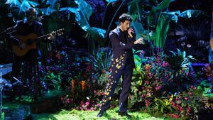 HOLLYWOOD, CALIFORNIA - MARCH 27: Sebastián Yatra performs onstage during the 94th Annual Academy Awards at Dolby Theatre on March 27, 2022 in Hollywood, California. (Photo by Neilson Barnard/Getty Images)