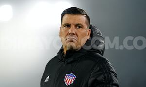 Juan Cruz Real, técnico del Junior de Barranquilla.