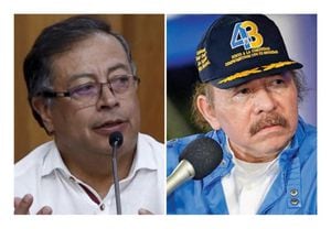 Presidente de Colombia y Presidente de Nicaragua, respectivamente.