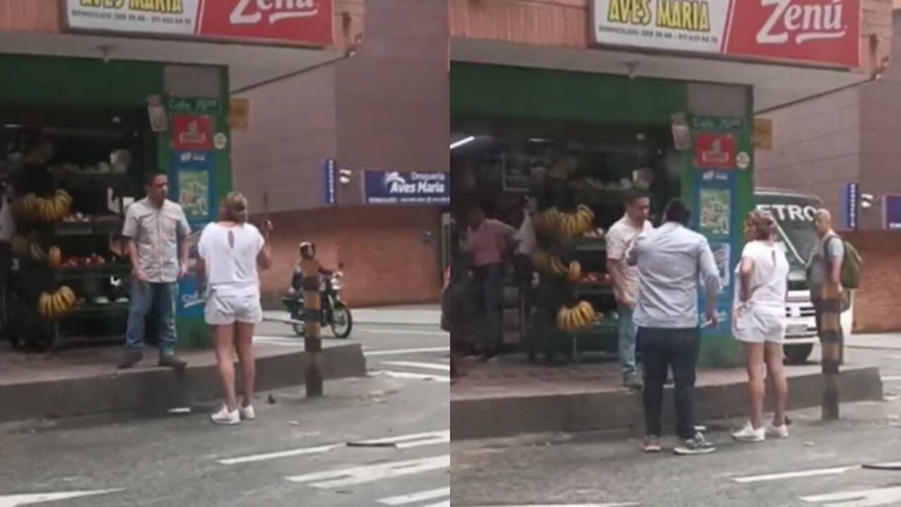Mujer atacó a hombre a machetazos en Antioquia.