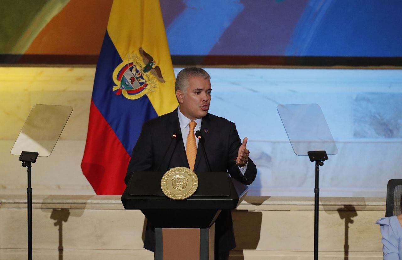 Presidente Iván Duque en la instalación del congreso 2022