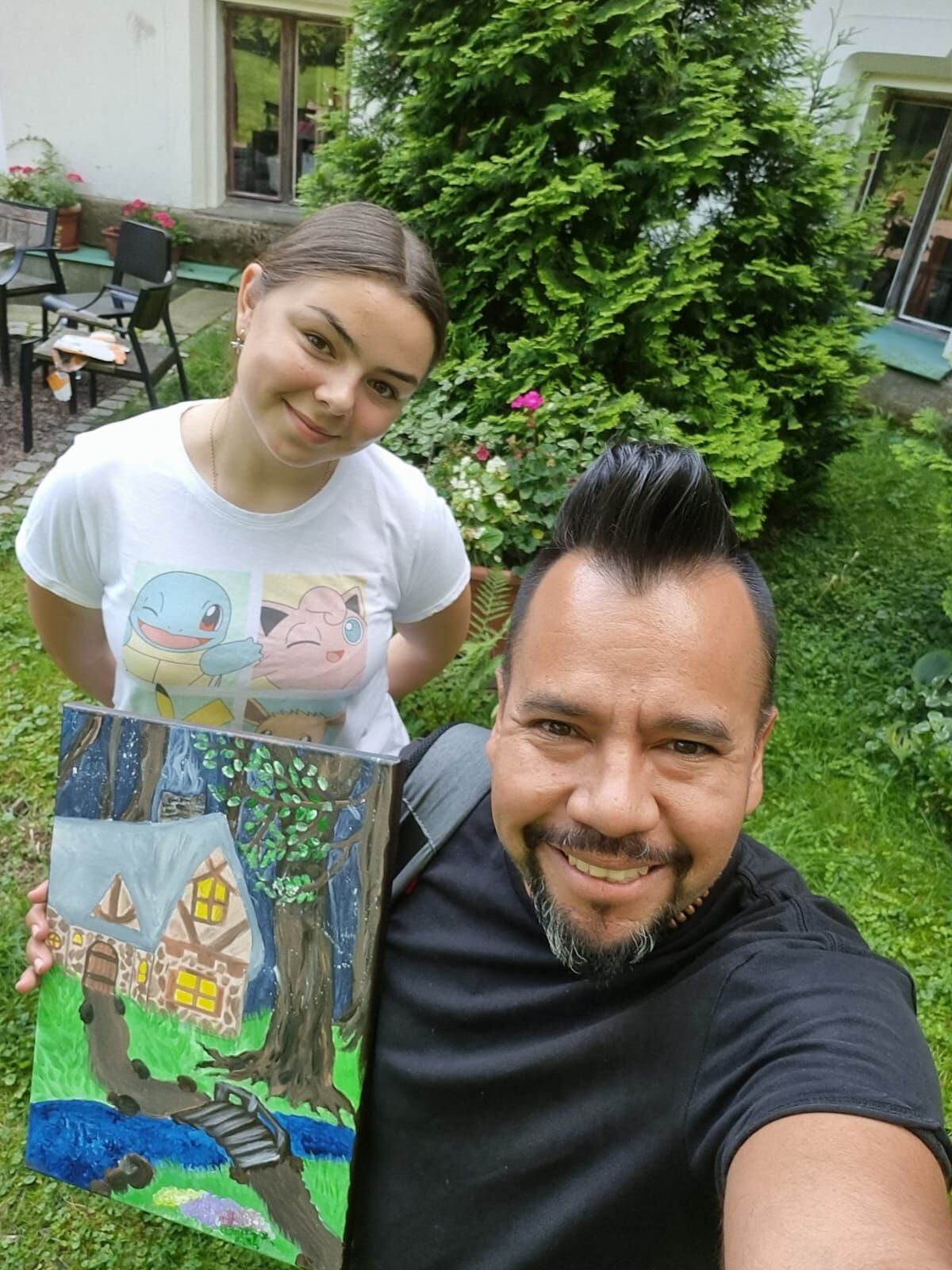 Cuadro pintado por la joven ucraniana.
