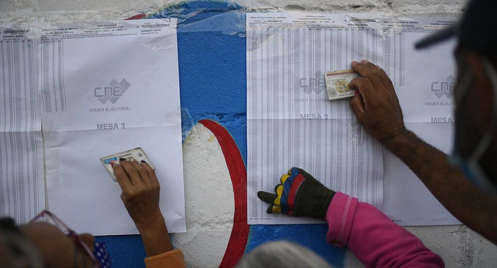 El chavismo elige Parlamento venezolano sin oposición ni reconocimiento internacional (AP Photo/Matias Delacroix)