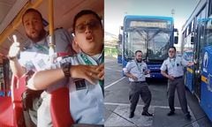 Conductores de SITP se hicieron virales bailando Vaca y Pollito