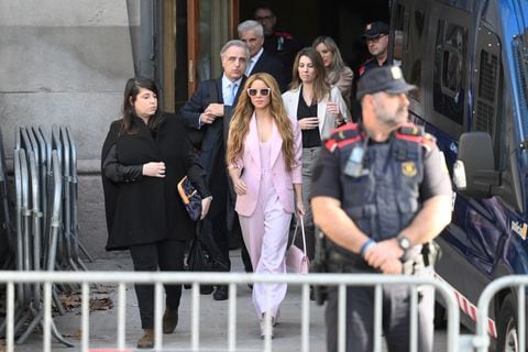 Shakira en la Fiscalía de España