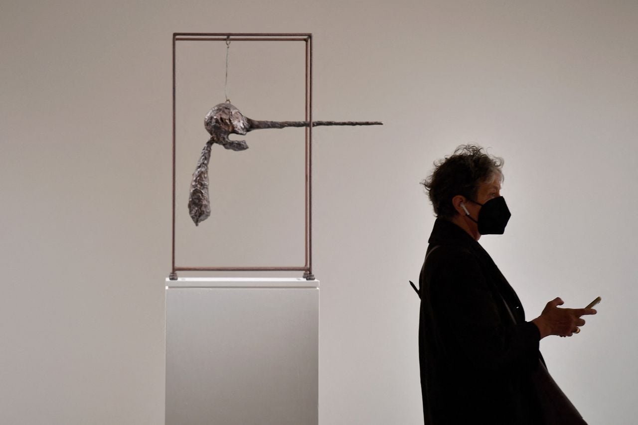 Alberto Giacometti, "Le Nez", part de la colección Macklowe. Foto ANGELA WEISS / AFP.