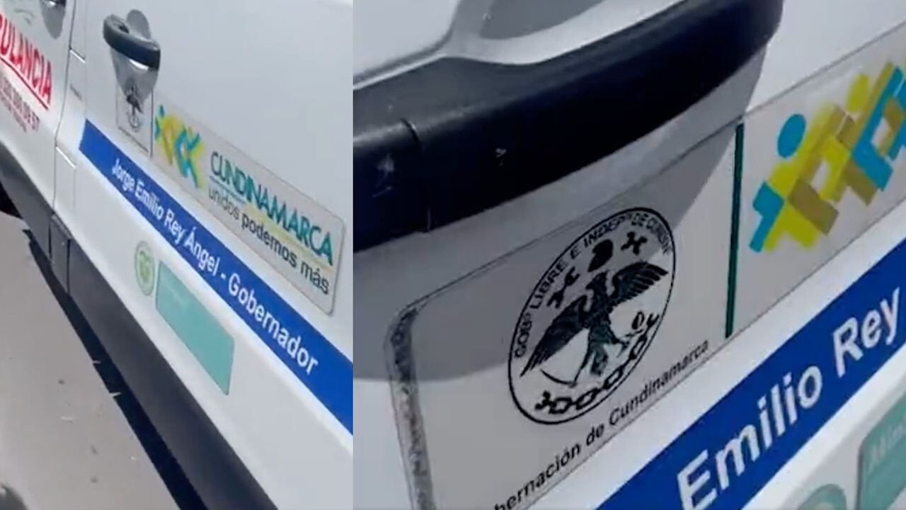 La candidata a la Gobernación de Cundinamarca, Nancy Patricia Gutiérrez, publicó un video donde se ve publicidad a favor de Jorge Emilio Rey en una ambulancia.