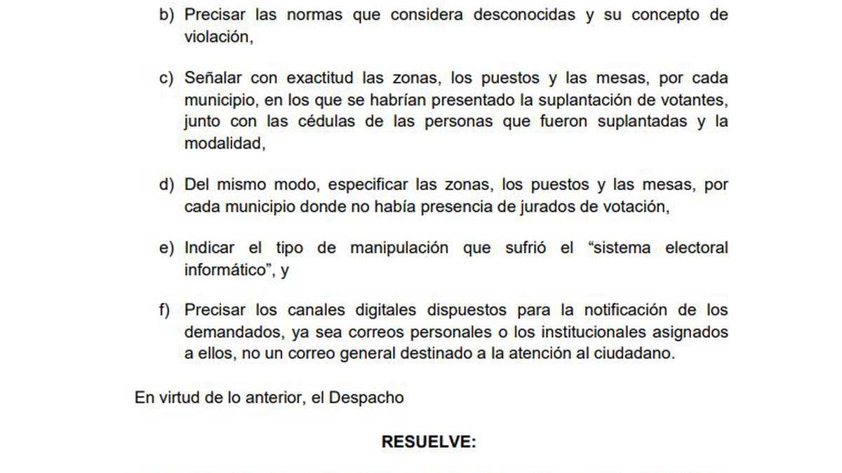 El Consejo de Estado pidió corregir la demanda contra la elección de Gustavo Petro contra Francia Márquez.