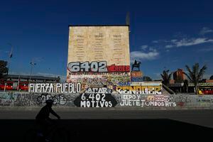 Monumento a Los Heroes  despues de 22 dias de Paro Nacional
Bogota mayo 19 del 2021
Foto Guillermo Torres Reina / Semana