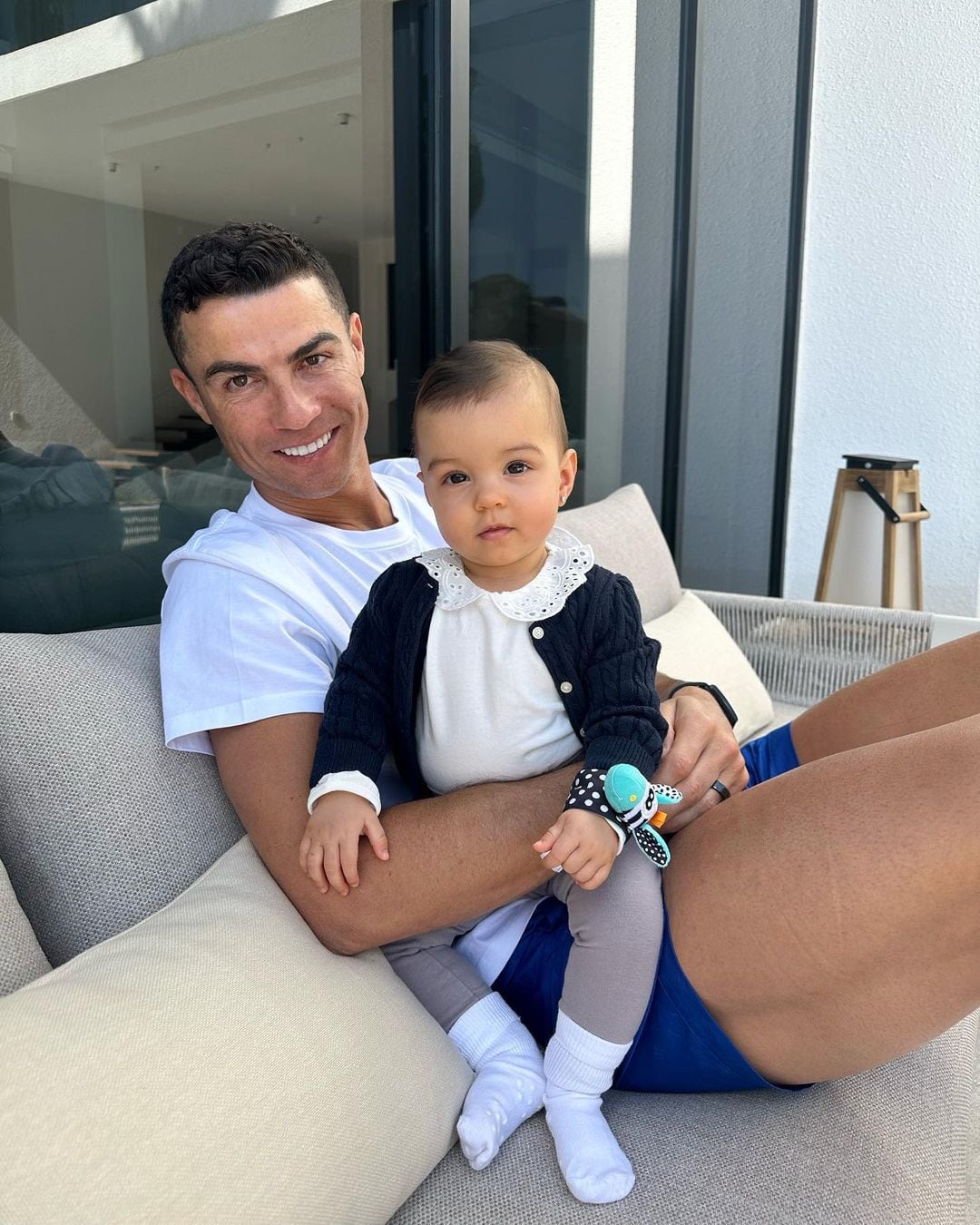 Cristiano Ronaldo y Esmeralda, su hija menor