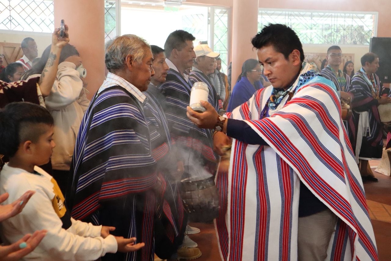 A lo largo del evento se realizaron diversos rituales propios de las comunidades Inga y Kamëntsá.