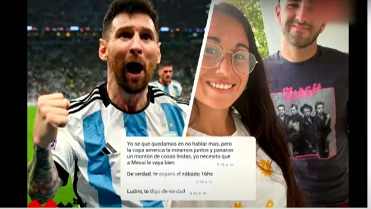 Pareja volvió para ver partidos de Messi