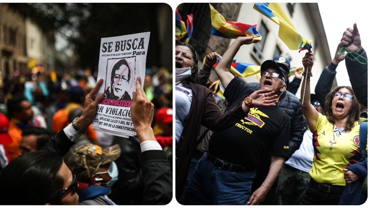 Las marchas contra el presidente Gustavo Petro serán este miércoles 6 de marzo.