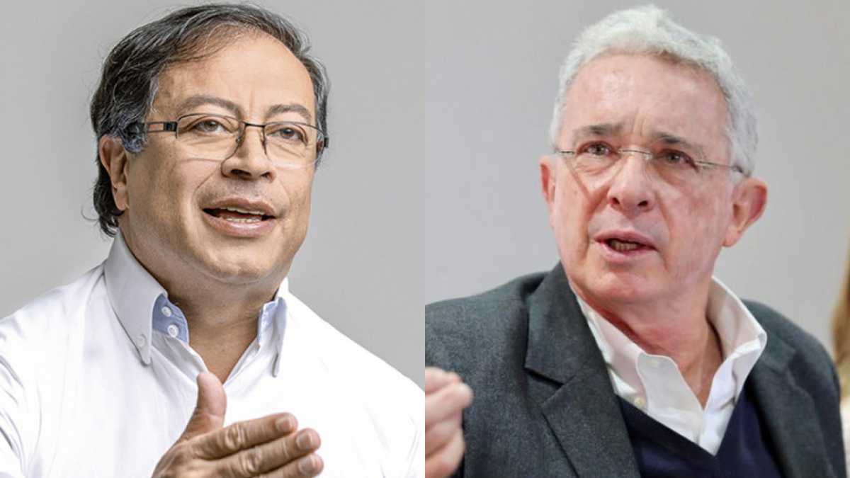 Gustavo Petro le respondió a Álvaro Uribe por difundir un trino falso.