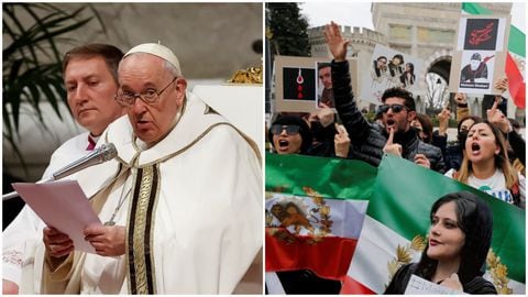 El papa Francisco condenó las ejecuciones que Irán ha llevado a cabo contra manifestantes.