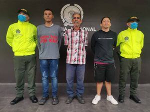 Los capturados fueron identificados de nacionalidad colombiana.