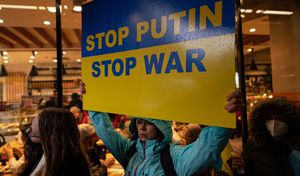 Ciudadanos de Ucrania piden que se detenga el conflicto bélico