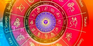 Signos del zodiaco y astrología con constelaciones.
