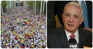 Álvaro Uribe se refiere a las movilizaciones de este 21 de abril.