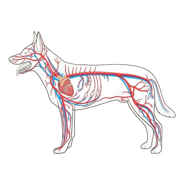 sistema cardiovascular de perros