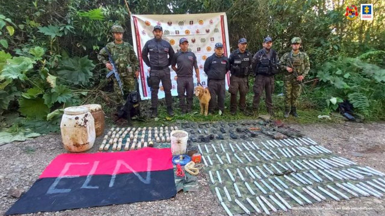 61 minas antipersonas entre explosivos del ELN incautados por militares en Antioquia
