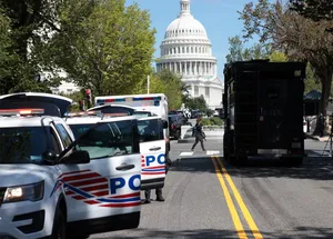 Amenaza de bomba en el Capitolio de EE.UU.Foto: AFP