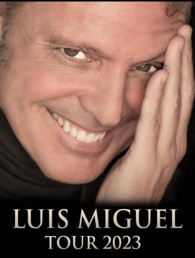La imagen con que Luis Miguel anunció su gira para 2023.