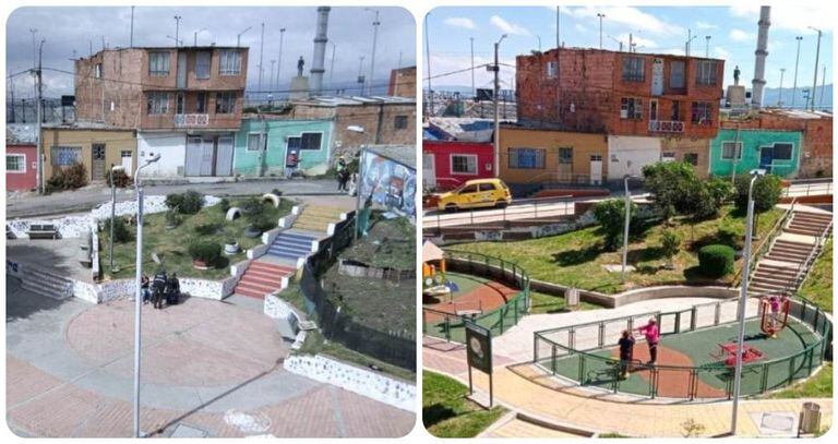 Esta fue la adecuación de un parque en los barrios El Paraíso, El Mirador y Mirador Paradero.