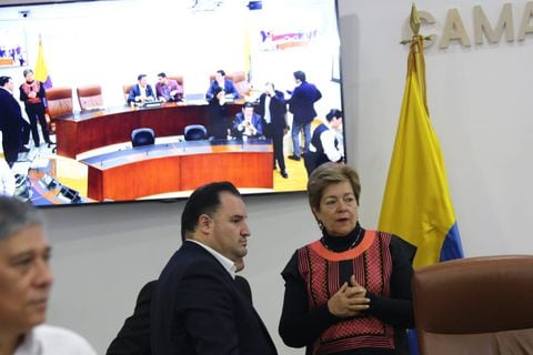 Gloria Inés Ramírez, ministra del Trabajo, en la Comisión Séptima.