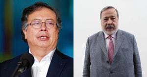 Presidente Gustavo Petro y Gustavo Gallón