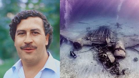 Avión de Pablo Escobar hundido en el Caribe