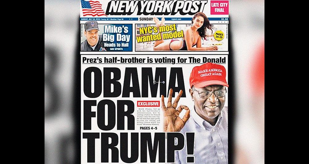 En 2016, cuando Obama aún era presidente, Malik saltó a las primeras planas de diarios como el New York Post, al declarar que votaría por Trump.