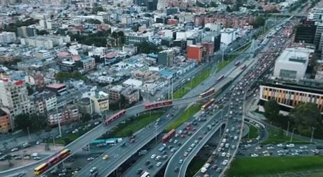 El Intercambiador vial de la calle 92 es uno de los más importantes en Bogotá.