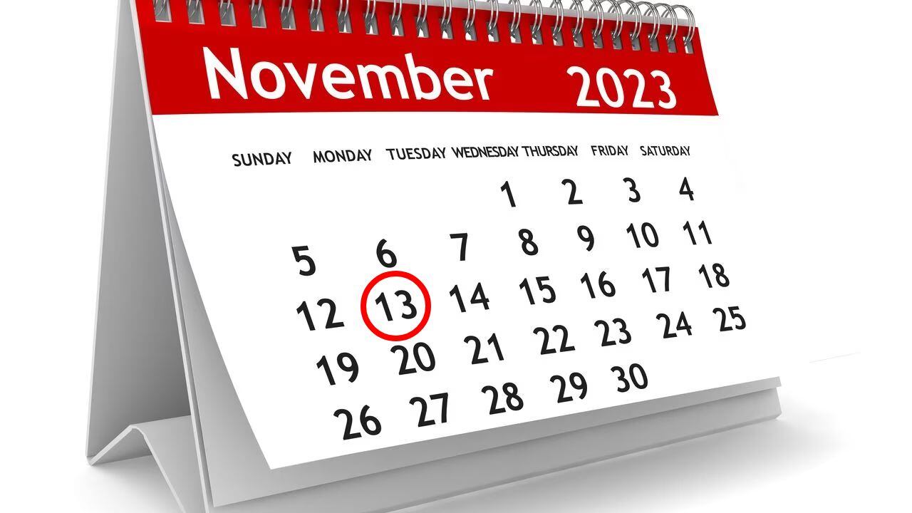 Calendario: lunes 13 de noviembre, día festivo en Colombia