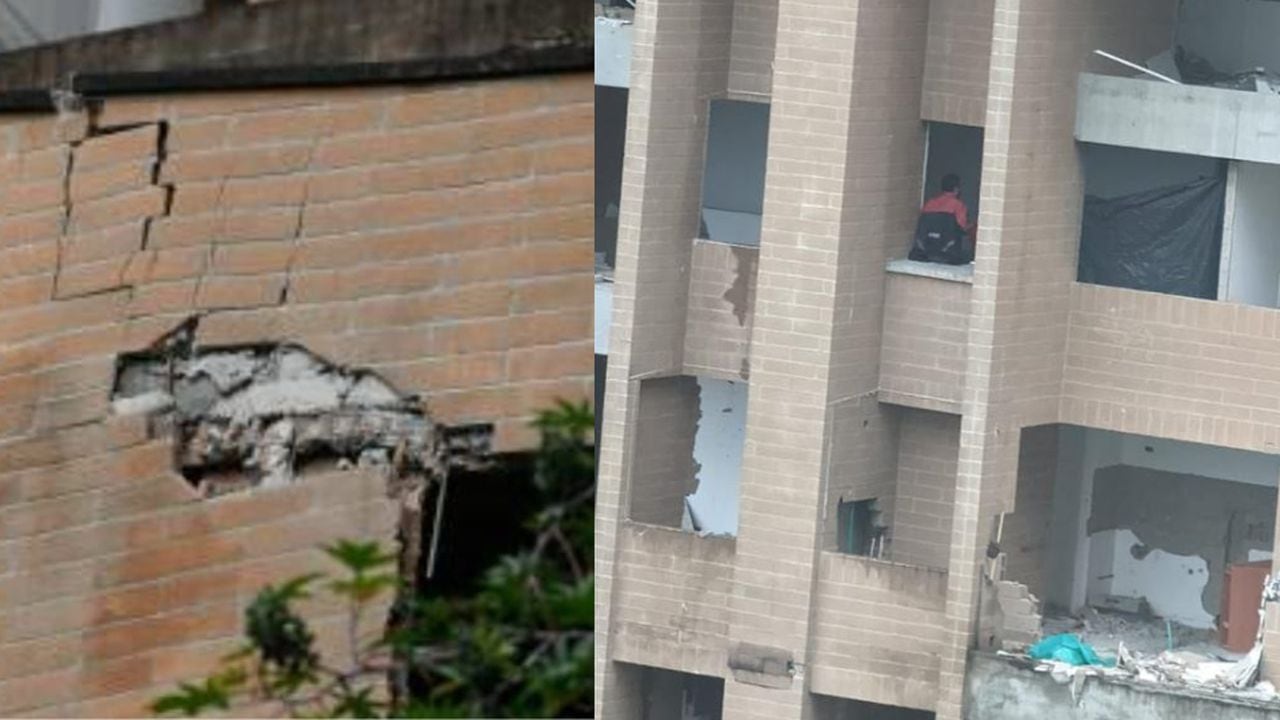 Edificio Continental Towers de Medellín, en riesgo de colapso.