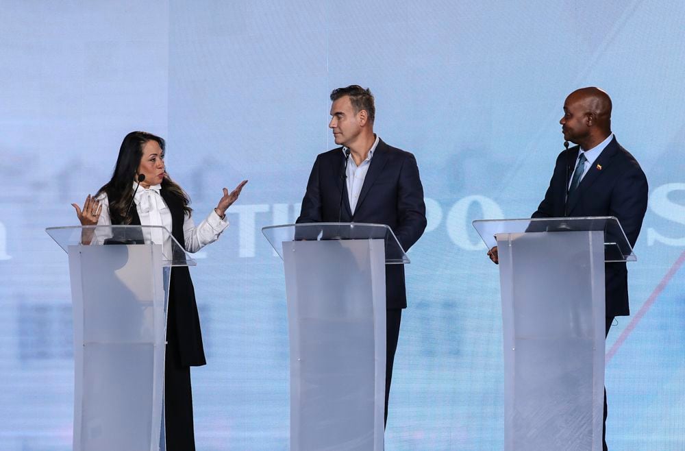 Debate Candidatos Vicepresidencia Marelen Castillo, Jose Luis Esparza y Luis Gilberto Murillo