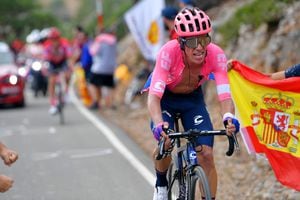 Rigoberto Urán, el dueño de las medallas. Son muchas las alegrías que ‘Rigo’ le ha dado a Colombia. En 2012 obtuvo la medalla de plata en la prueba de ciclismo de ruta de los Olímpicos de Londres; al año siguiente fue segundo en la clasificación del Giro de Italia y repitió la hazaña en 2014, quedando segundo después de Nairo Quintana. Foto: Tim de Waele/Getty Images