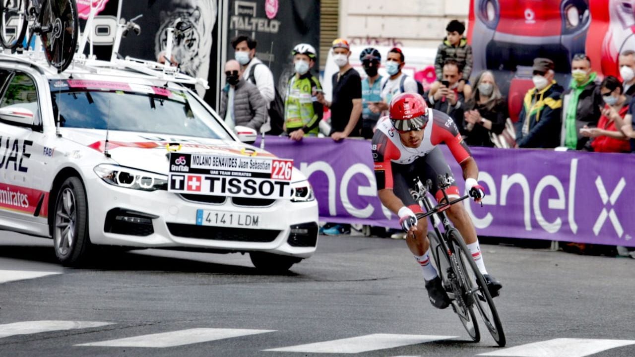 Sebastián Molano contrarreloj etapa 1 Giro 2021