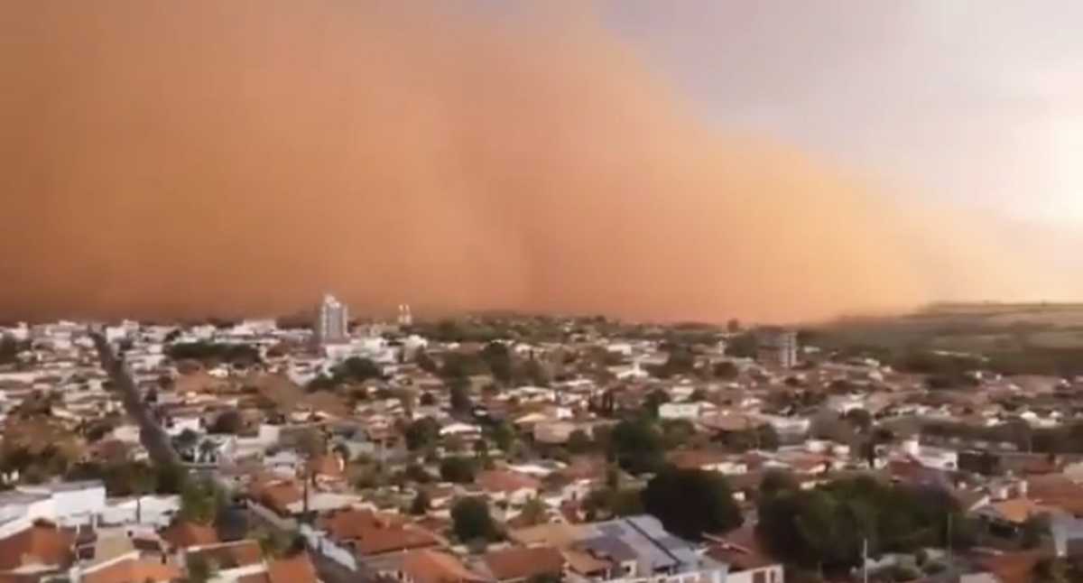 Video muestra la impresionante tormenta de polvo que cubrió a la ciudad de  Sao Paulo en Brasil