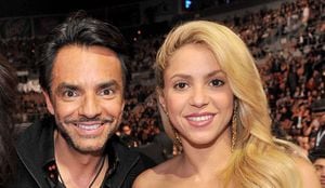 Derbez y Shakira en la entrega anual del Latin Grammy celebrada en el Mandalay Bay Events Center el 10 de noviembre de 2011 en Las Vegas, Nevada. (Foto por Rodrigo Varela/WireImage)