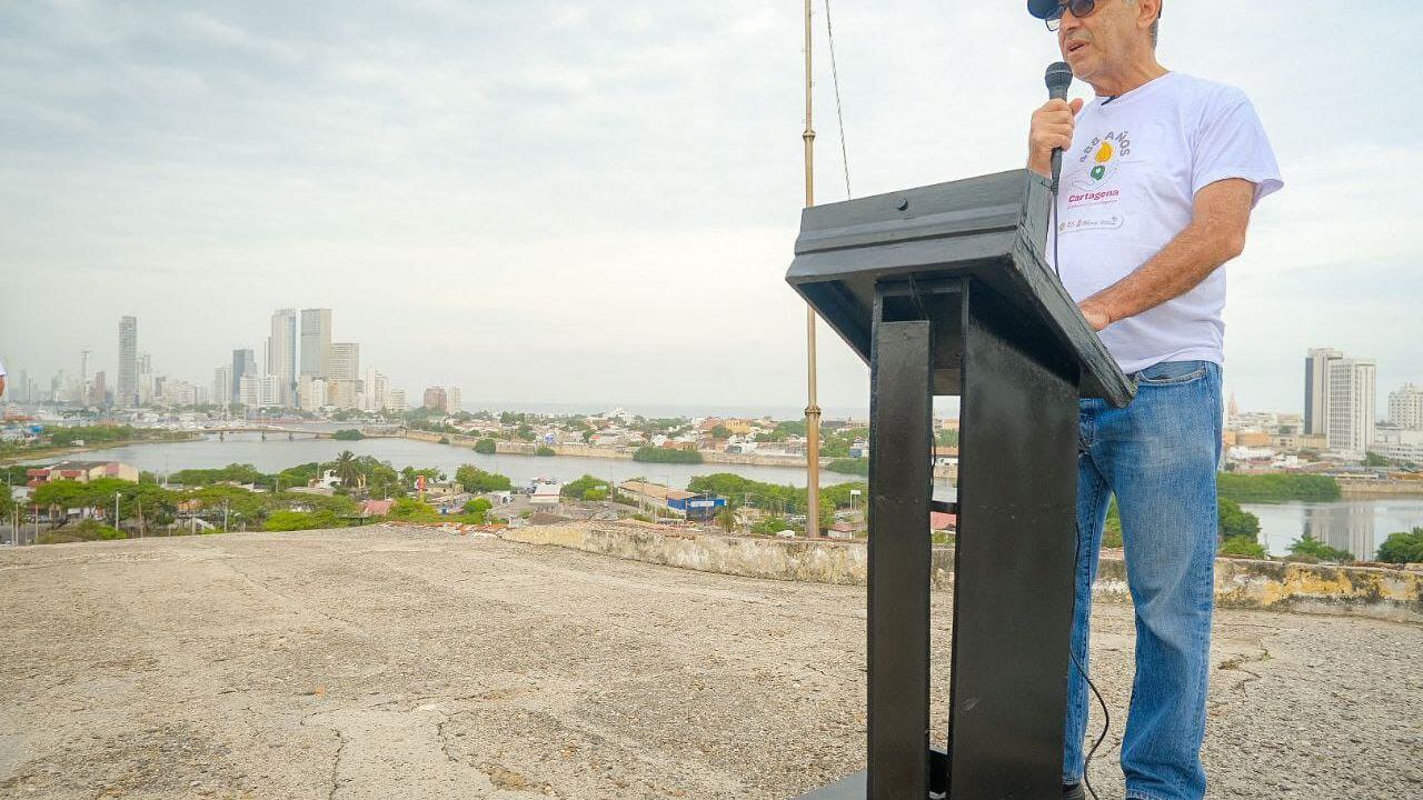 El alcalde Dau durante su intervención ene el evento.