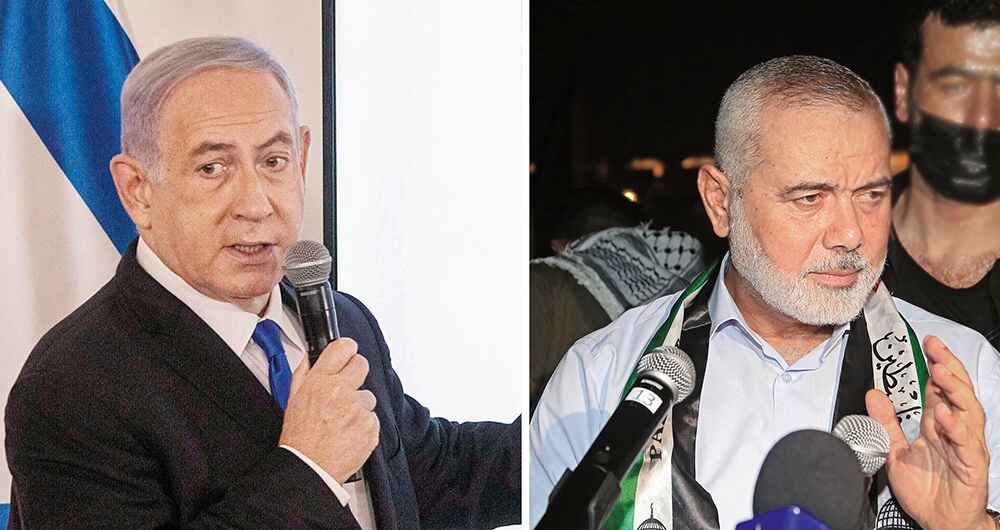 Benjamin Netanyahu, primer ministro de Israel, e Ismail Haniye, líder político y dirigente de Hamás, llegaron a un acuerdo de cese al fuego, mediado por Egipto.