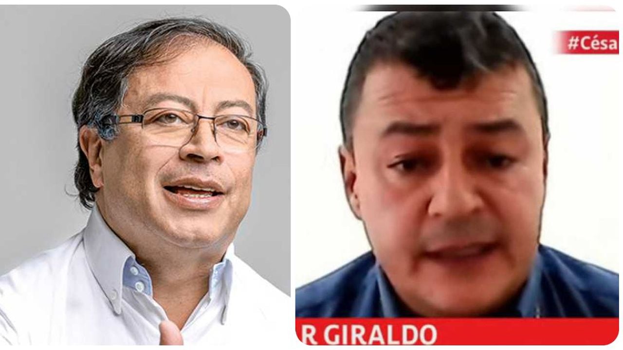 Gustavo Petro y Cesar Giraldo
