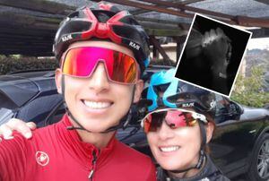 Mamá de Egan Bernal comparte foto junto al ciclista tras duro accidente