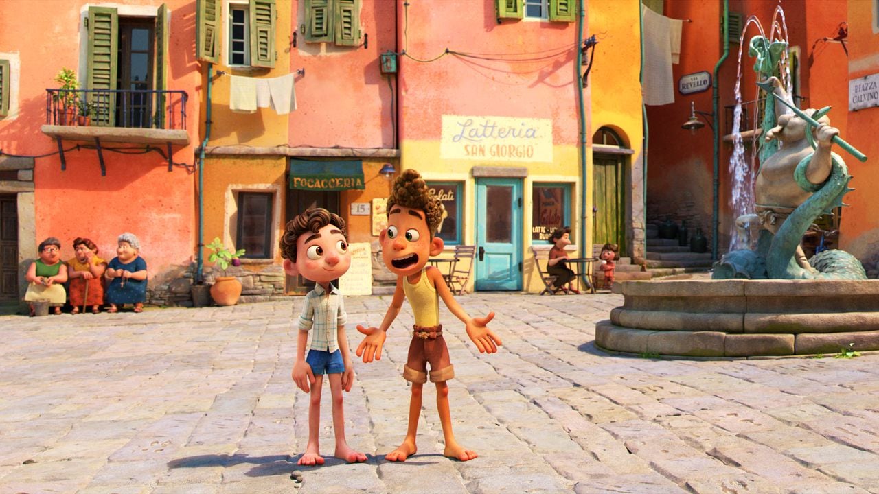 En un pueblo costero de la Riviera italiana tiene lugar “Luca”. 2021 Disney/Pixar. All Rights Reserved.