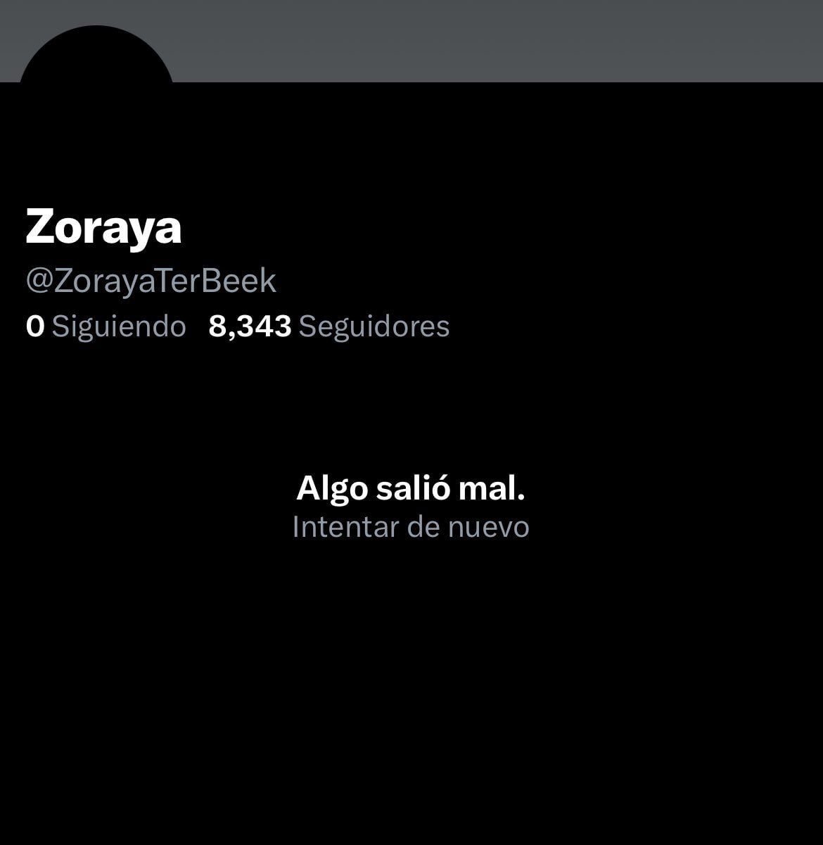 La cuenta de Zoraya fue eliminada después de que prometiera eliminar sus cuentas en las redes sociales