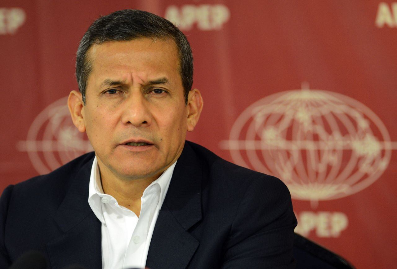 Ollanta Humala se convirtió en el primer expresidente de Perú en ir a juicio el 21 de febrero de 2022 en un vasto caso de corrupción que involucra al grupo constructor brasileño Odebrecht y sobornos pagados a políticos. (Foto de Cris BOURONCLE / AFP)