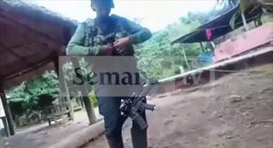 Según las agencias de inteligencia de Colombia, este es el campamento Escorpión del ELN, ubicado entre Venezuela y Barrancas Guajira.