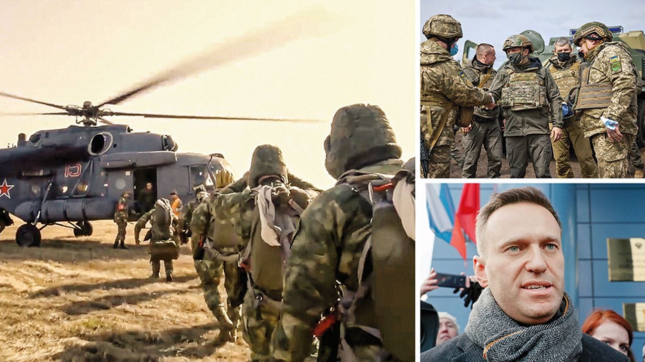  La tensión que se vive en la frontera con Ucrania por la movilización de tropas rusas y el delicado estado de salud del opositor Alexéi Navalni ponen a Putin en el ojo del huracán.